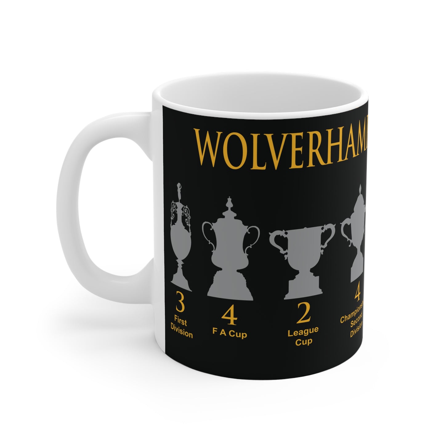 Wolverhampton Wanderers Trophies Mug - Black