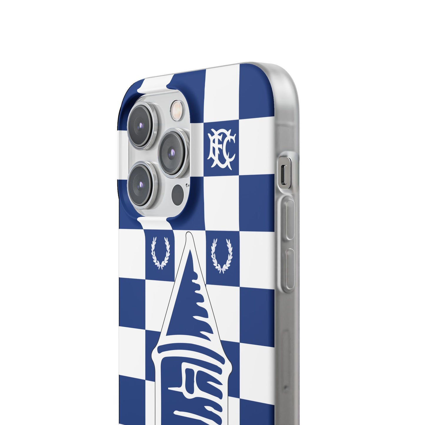 Everton Blue & White Chequered iPhone Flexi Case - iPhone 16, 15, 14, Plus/Pro/Pro Max