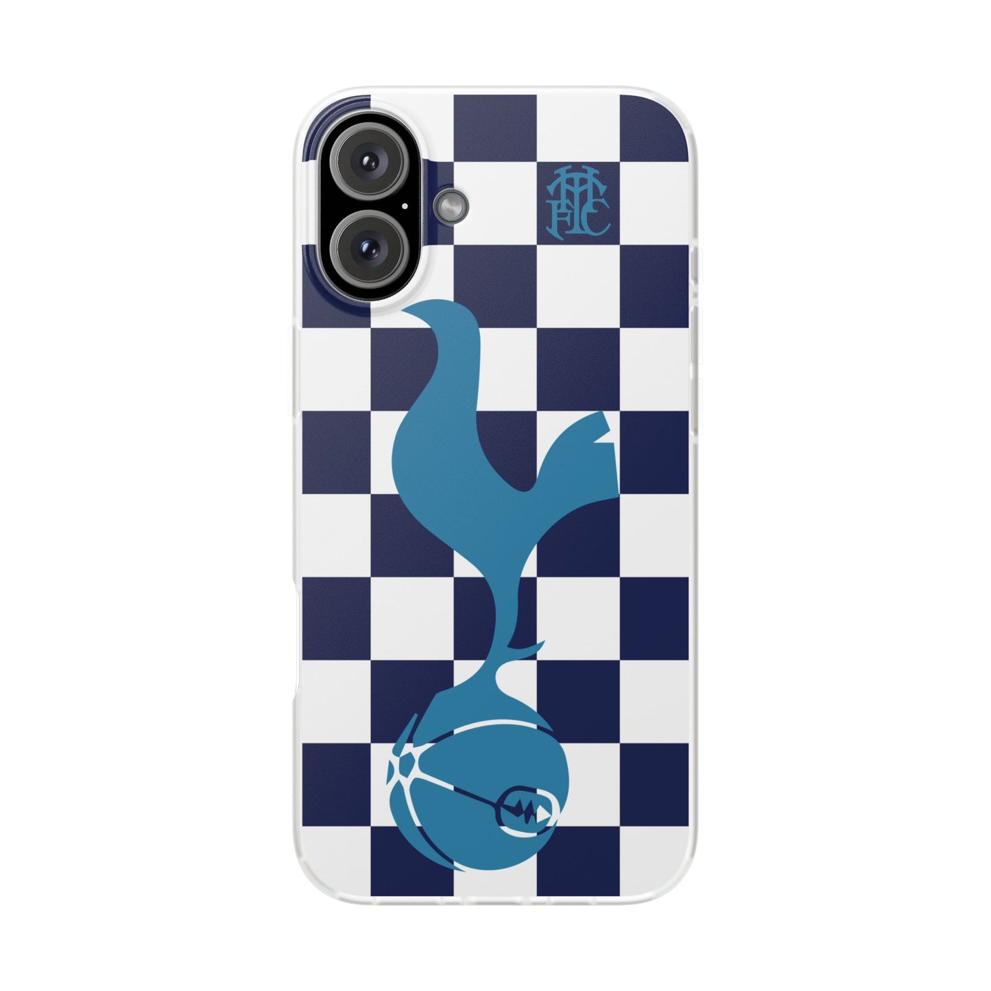 Tottenham Hotspur Chequered iPhone Flexi Case - iPhone 16, 15, 14, Plus/Pro/Pro Max