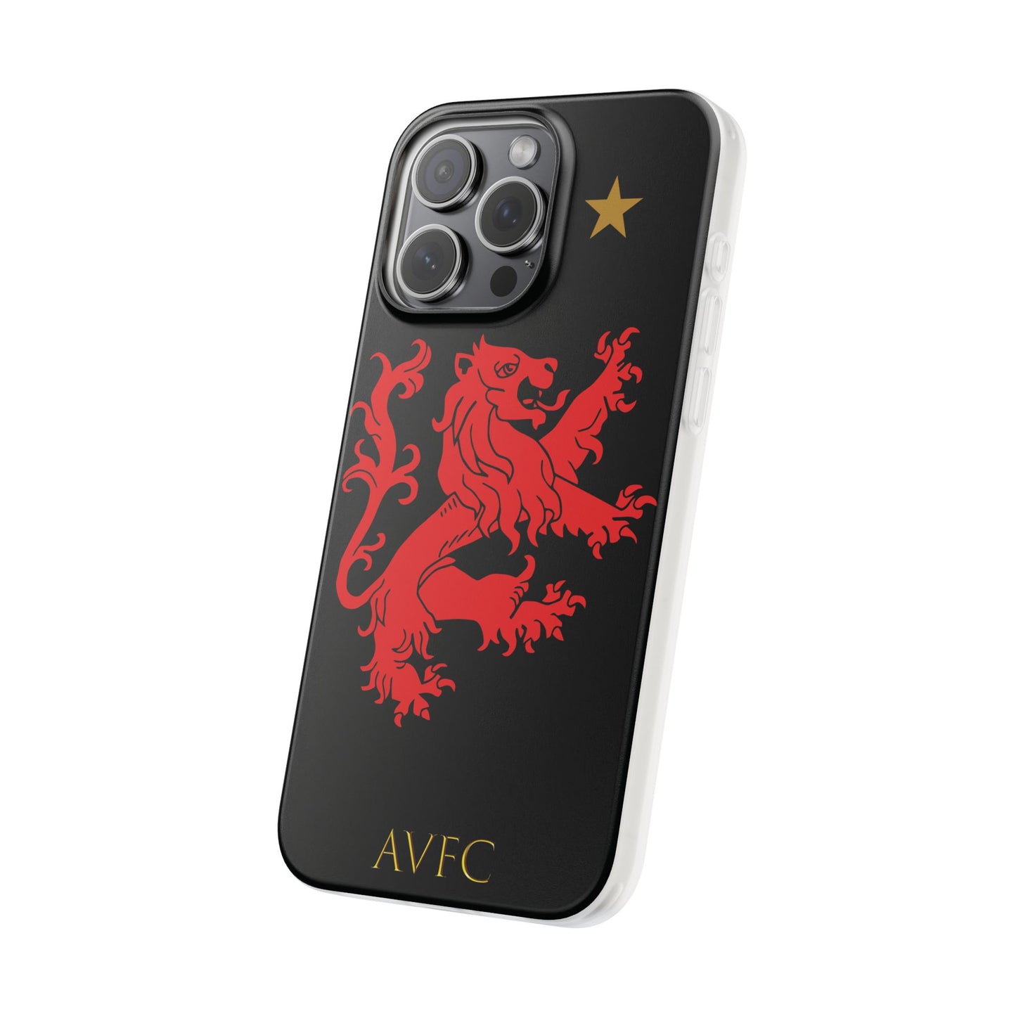 Aston Villa 150th Anniversary iPhone Flexi Case - Black