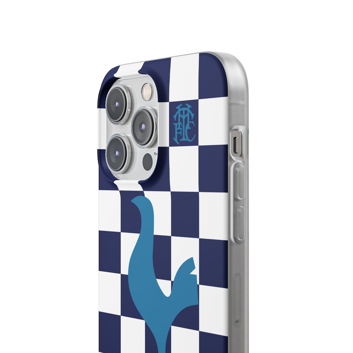 Tottenham Hotspur Chequered iPhone Flexi Case - iPhone 16, 15, 14, Plus/Pro/Pro Max