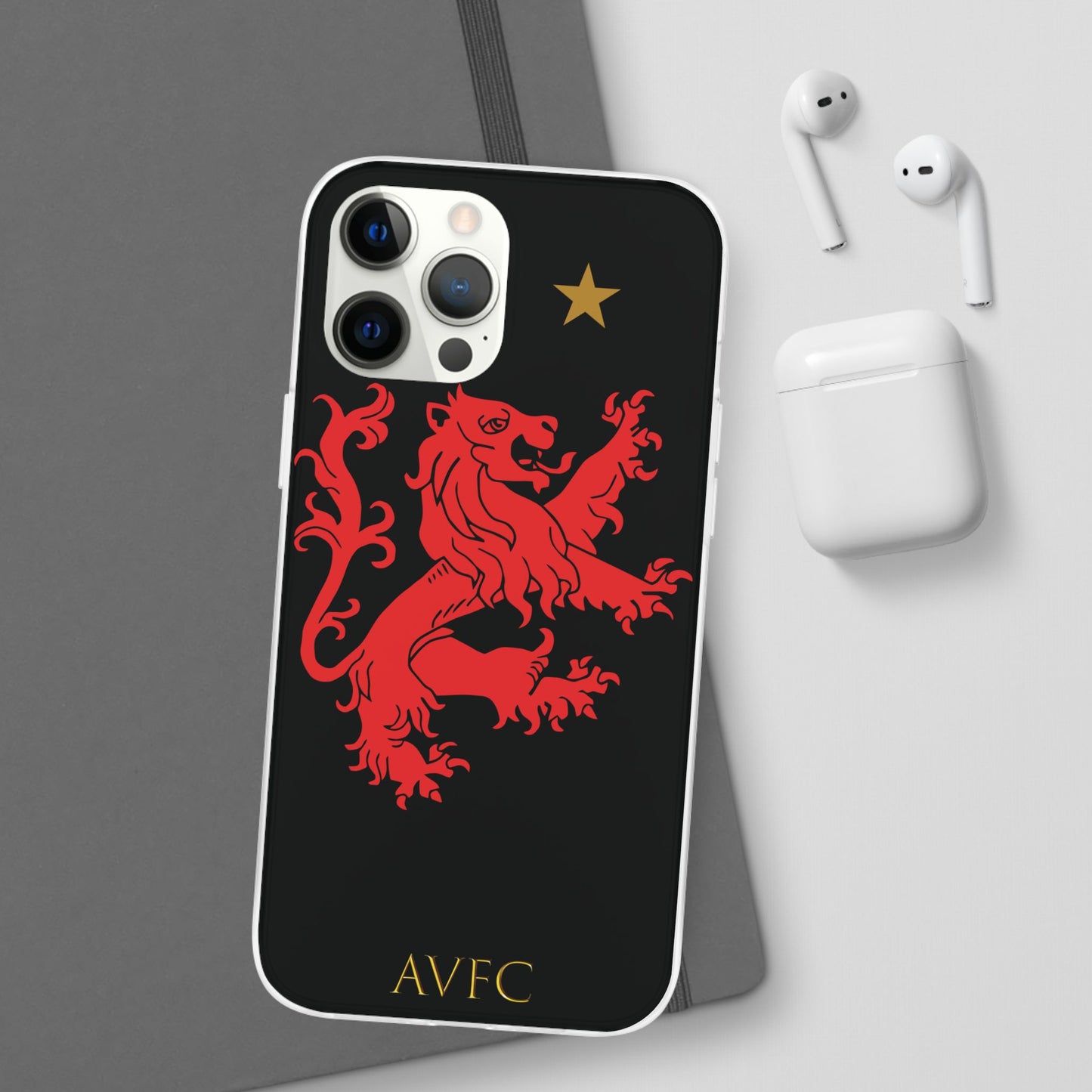 Aston Villa 150th Anniversary iPhone Flexi Case - Black