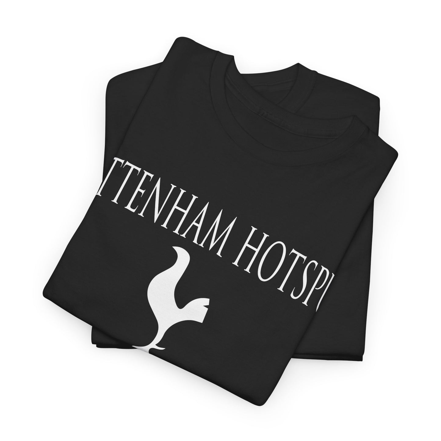 Tottenham Hotspur Cockerel & Trophies Unisex Heavy Cotton T-Shirt - Navy/White/Black/Gold/Light Blue/Royal