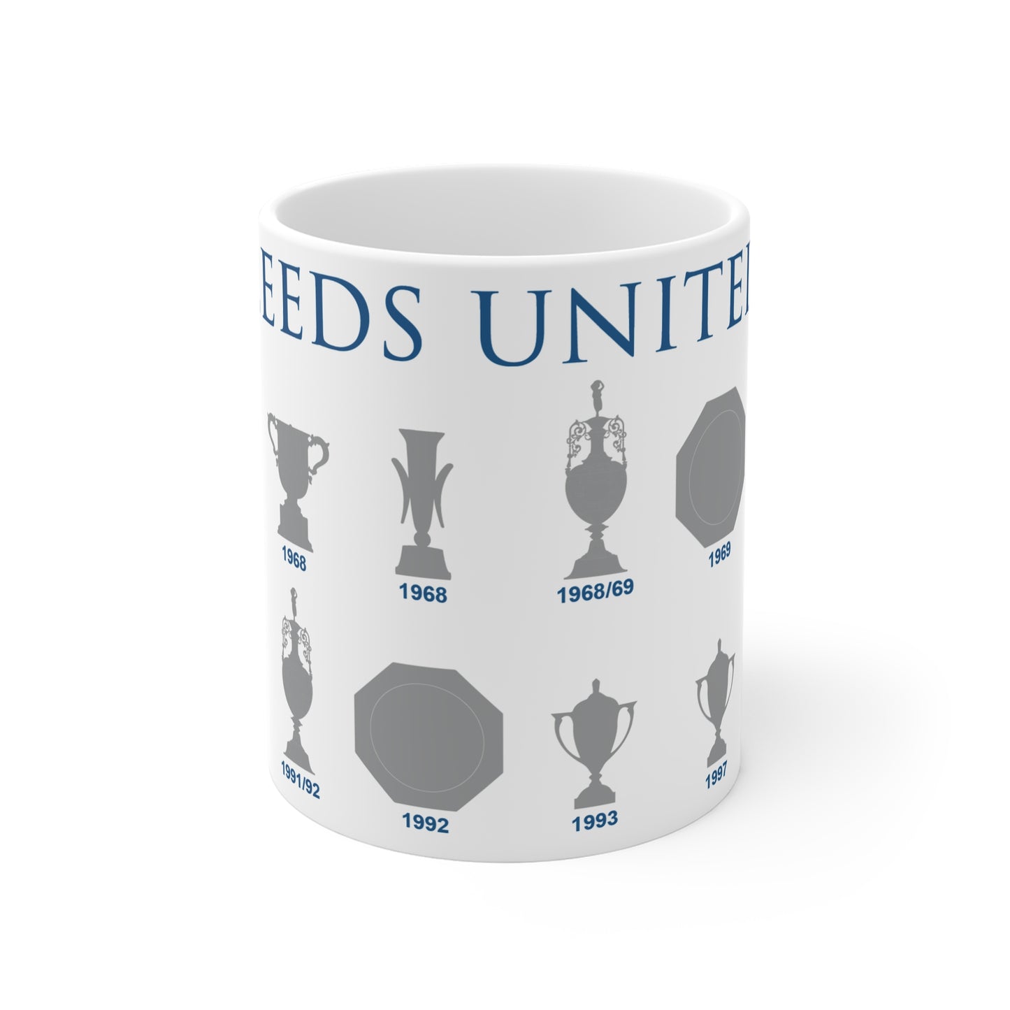 Leeds United Trophies Collection Mug - White