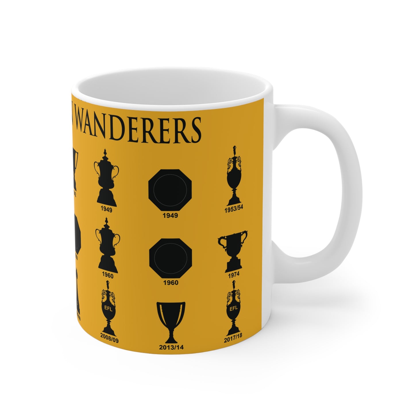 Wolverhampton Wanderers Trophies Collection Mug - Gold