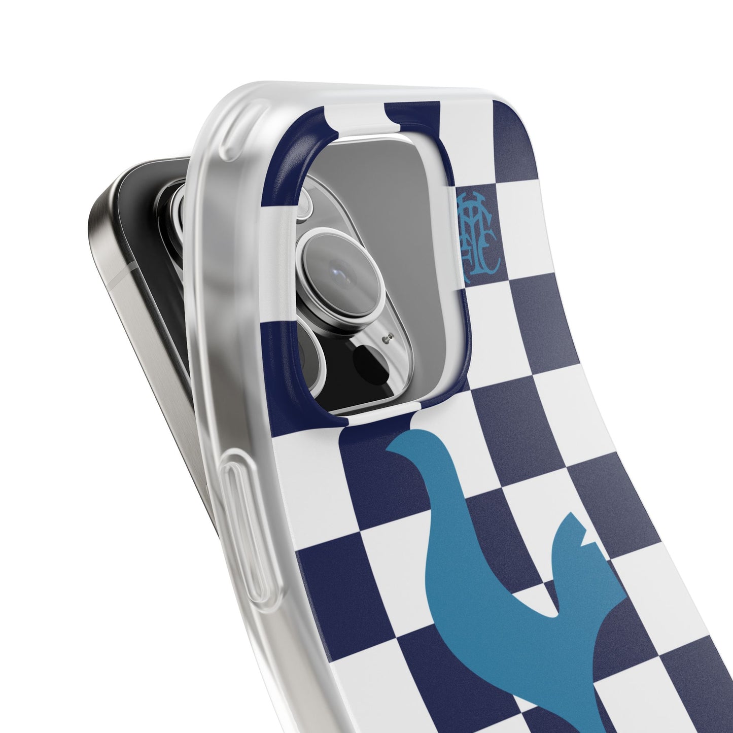 Tottenham Hotspur Chequered iPhone Flexi Case - iPhone 16, 15, 14, Plus/Pro/Pro Max