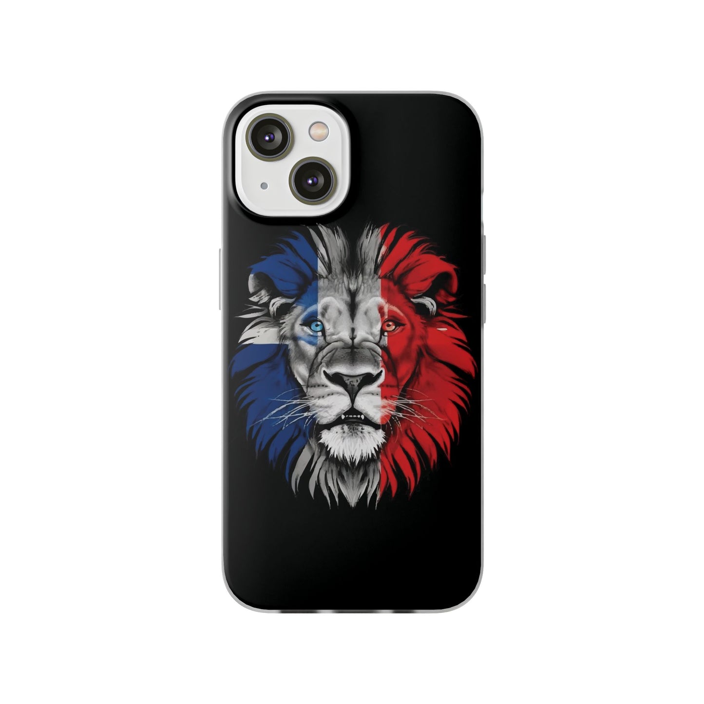 Great Britain Union Jack Lion black iPhone Flexi Case - iPhone 12, 13, 14, 15, 16, Mini/Plus/Pro/Pro Max