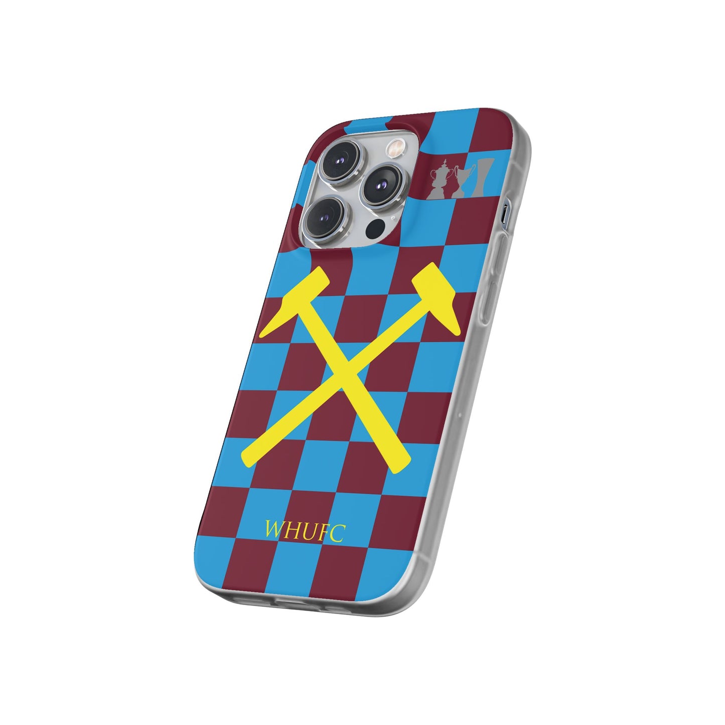 West Ham United Claret & Blue iPhone Flexi Case - iPhone 16, 15, 14, Plus/Pro/Pro Max