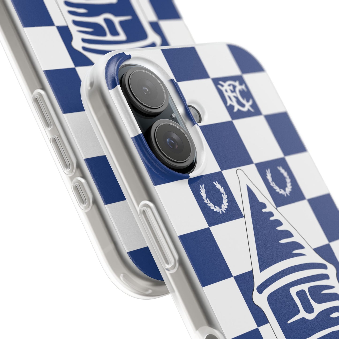 Everton Blue & White Chequered iPhone Flexi Case - iPhone 16, 15, 14, Plus/Pro/Pro Max