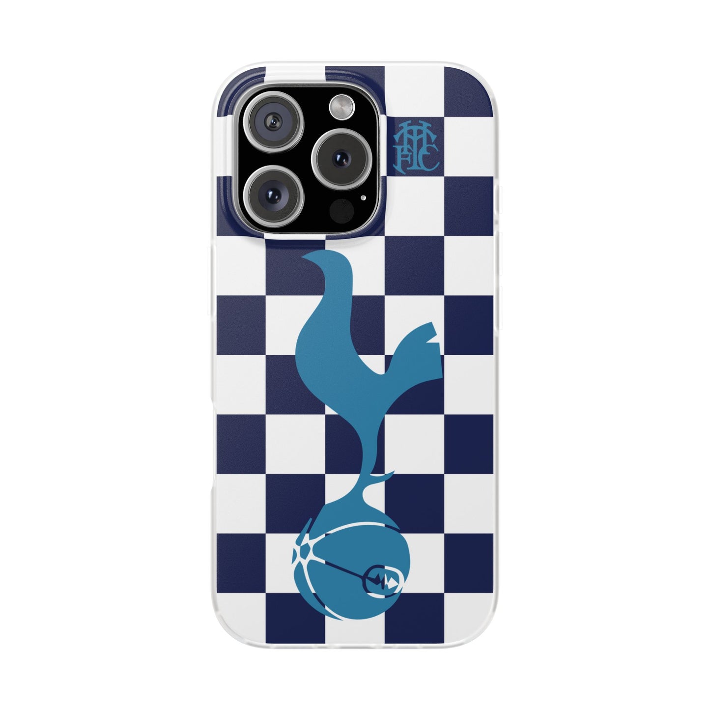Tottenham Hotspur Chequered iPhone Flexi Case - iPhone 16, 15, 14, Plus/Pro/Pro Max