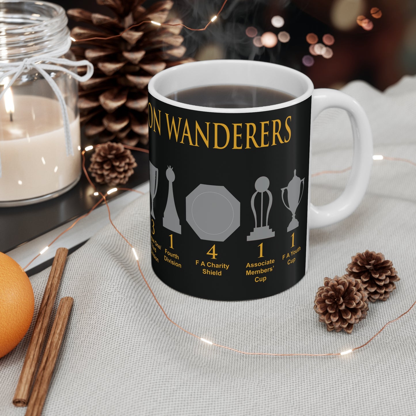 Wolverhampton Wanderers Trophies Mug - Black