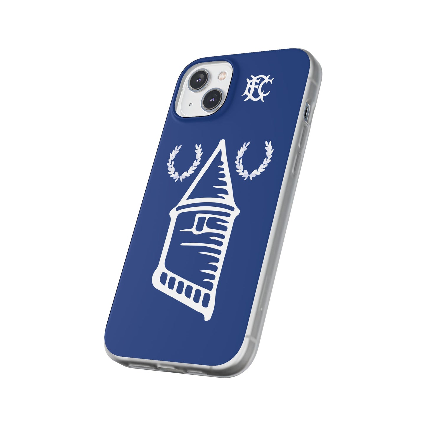 Everton Tower & Monogram Blue iPhone Flexi Case - iPhone 16, 15, 14, Plus/Pro/Pro Max