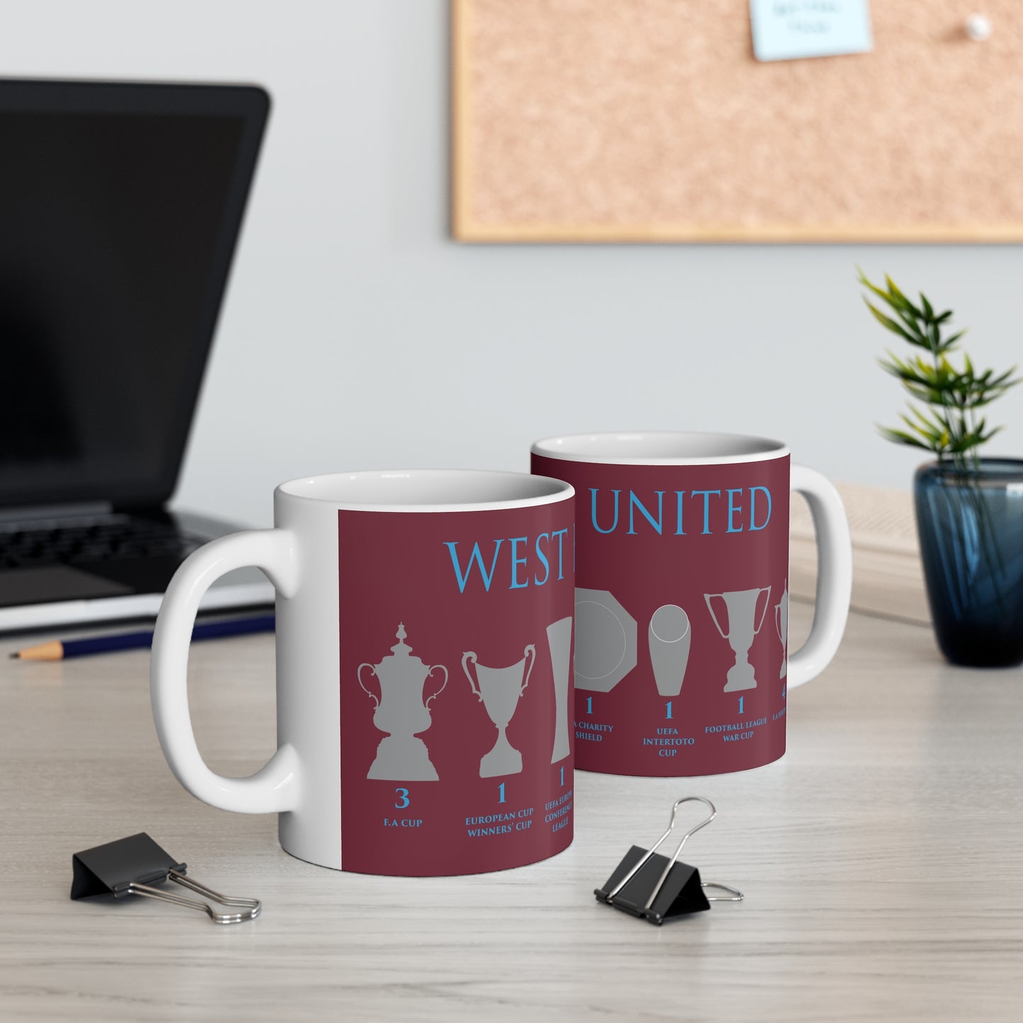 West Ham United Trophies Mug - Claret