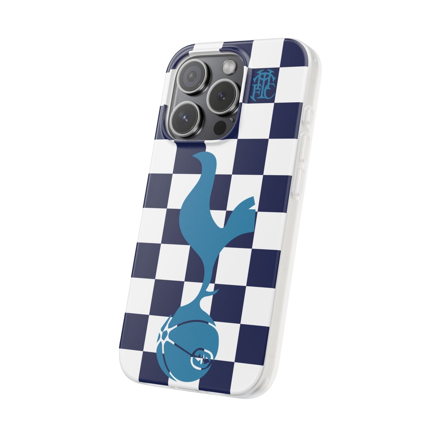 Tottenham Hotspur Chequered iPhone Flexi Case - iPhone 16, 15, 14, Plus/Pro/Pro Max