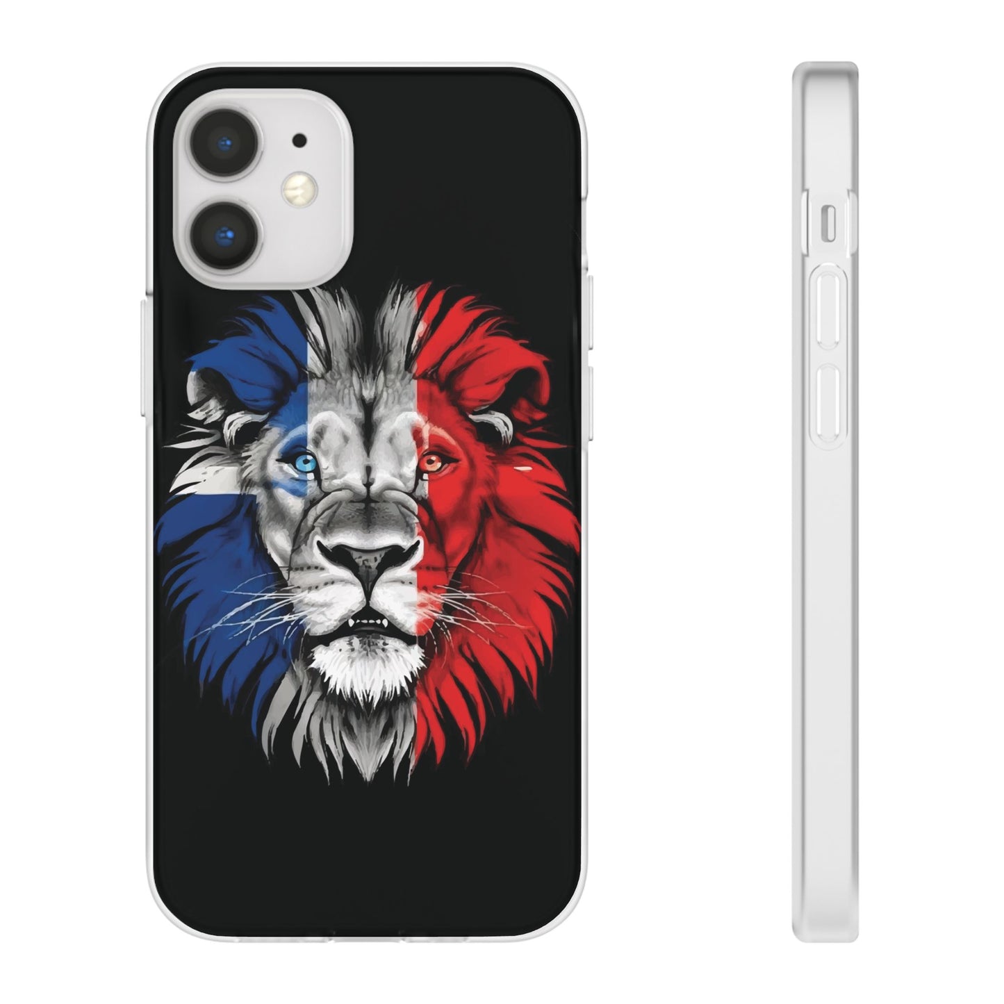 Great Britain Union Jack Lion black iPhone Flexi Case - iPhone 12, 13, 14, 15, 16, Mini/Plus/Pro/Pro Max