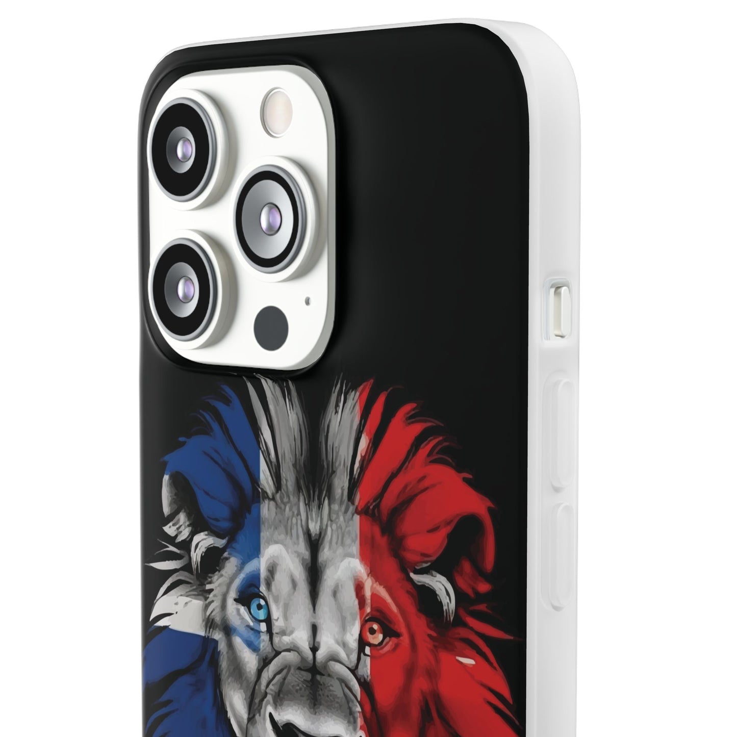 Great Britain Union Jack Lion black iPhone Flexi Case - iPhone 12, 13, 14, 15, 16, Mini/Plus/Pro/Pro Max