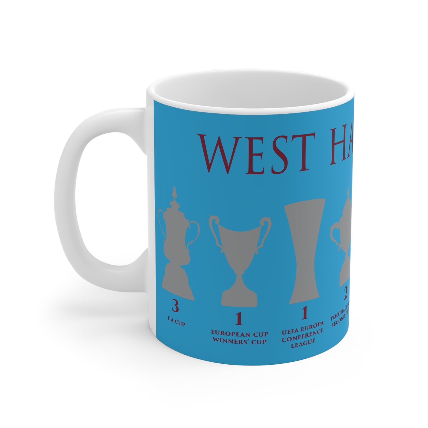 West Ham United Trophies Mug - Blue