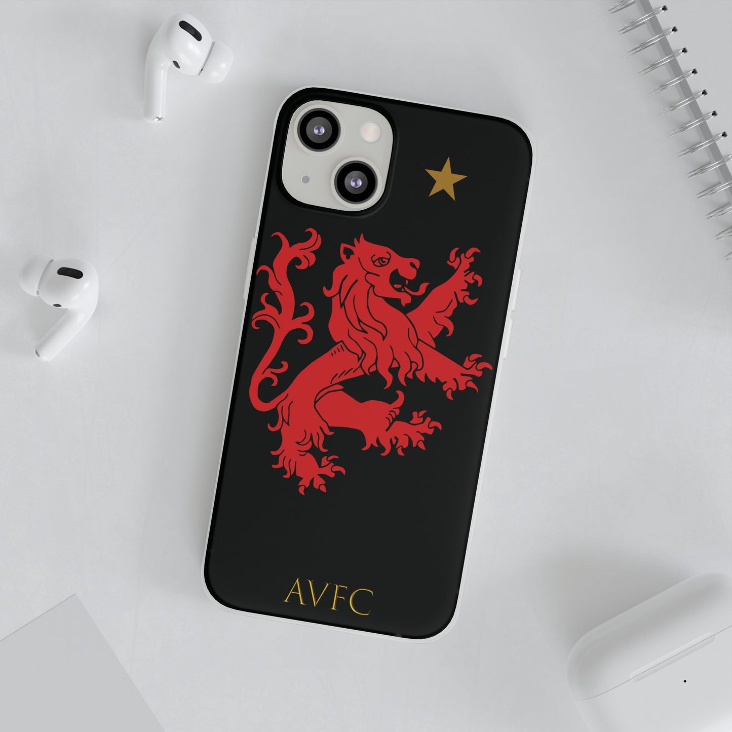 Aston Villa 150th Anniversary iPhone Flexi Case - Black