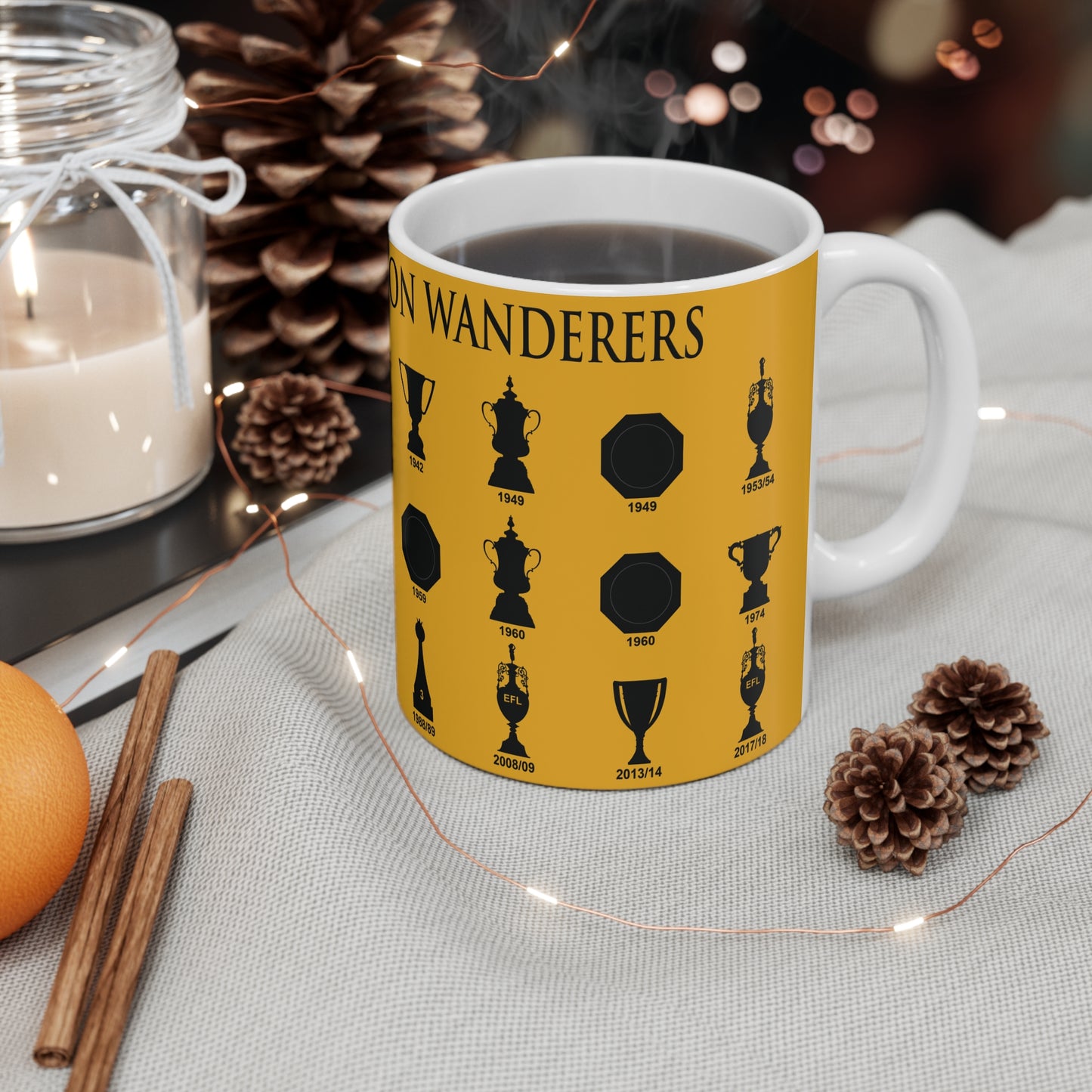 Wolverhampton Wanderers Trophies Collection Mug - Gold