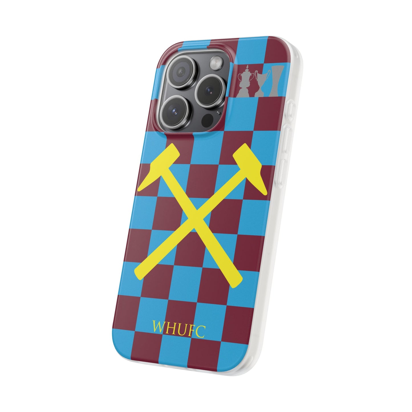 West Ham United Claret & Blue iPhone Flexi Case - iPhone 16, 15, 14, Plus/Pro/Pro Max