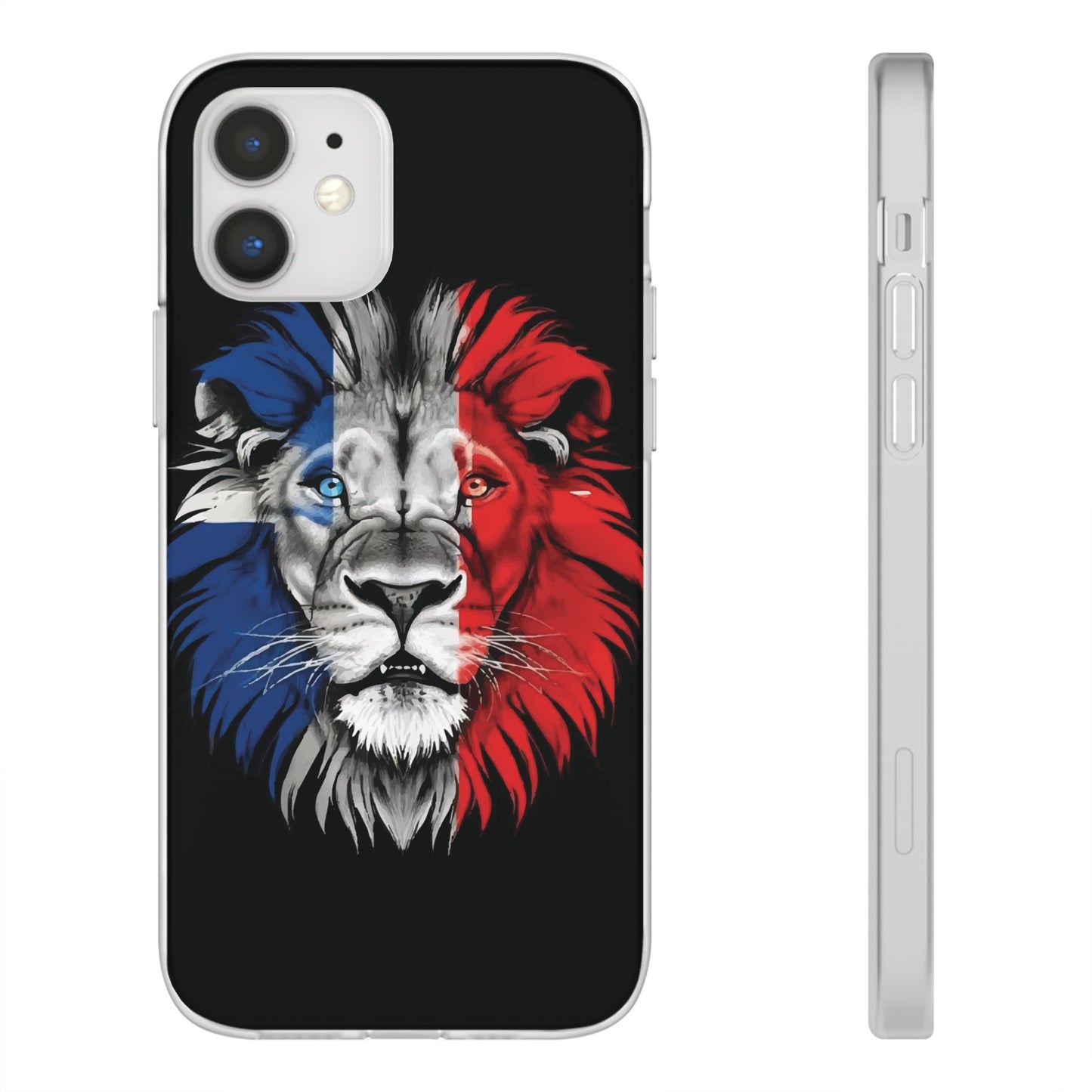 Great Britain Union Jack Lion black iPhone Flexi Case - iPhone 12, 13, 14, 15, 16, Mini/Plus/Pro/Pro Max