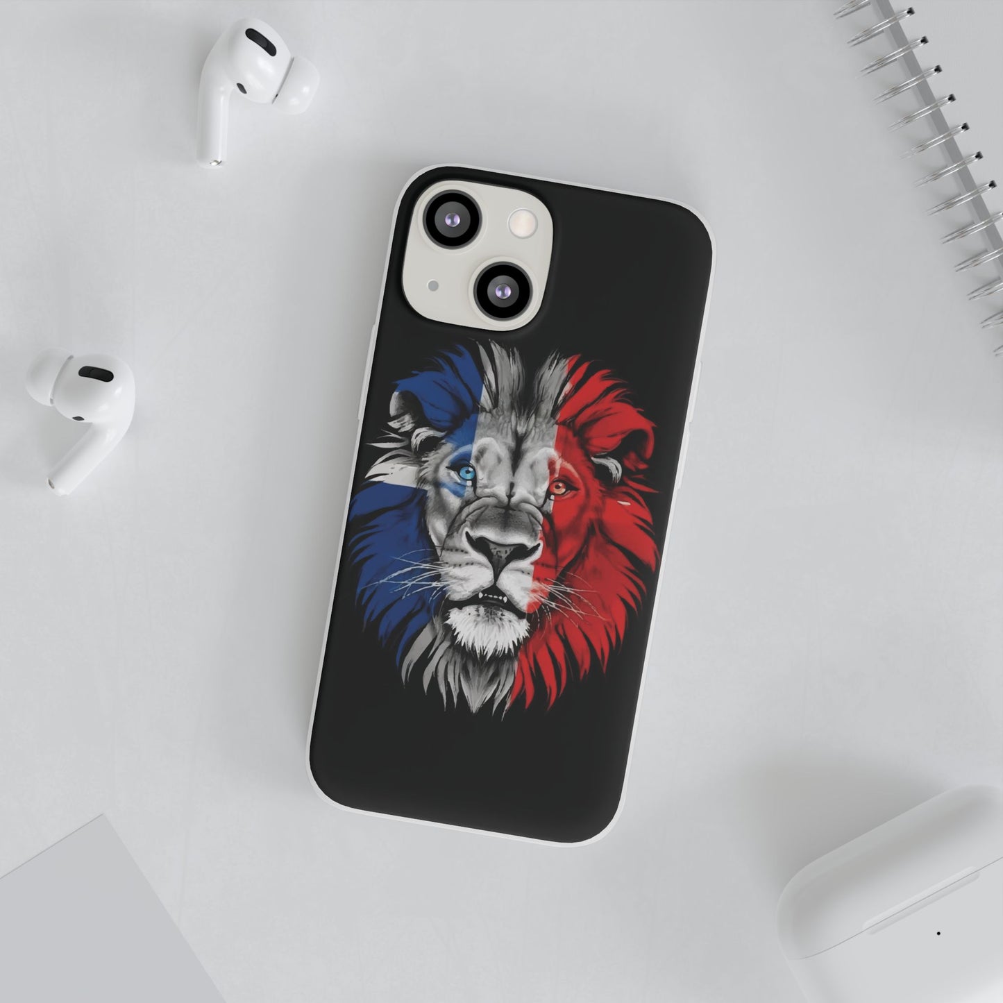 Great Britain Union Jack Lion black iPhone Flexi Case - iPhone 12, 13, 14, 15, 16, Mini/Plus/Pro/Pro Max