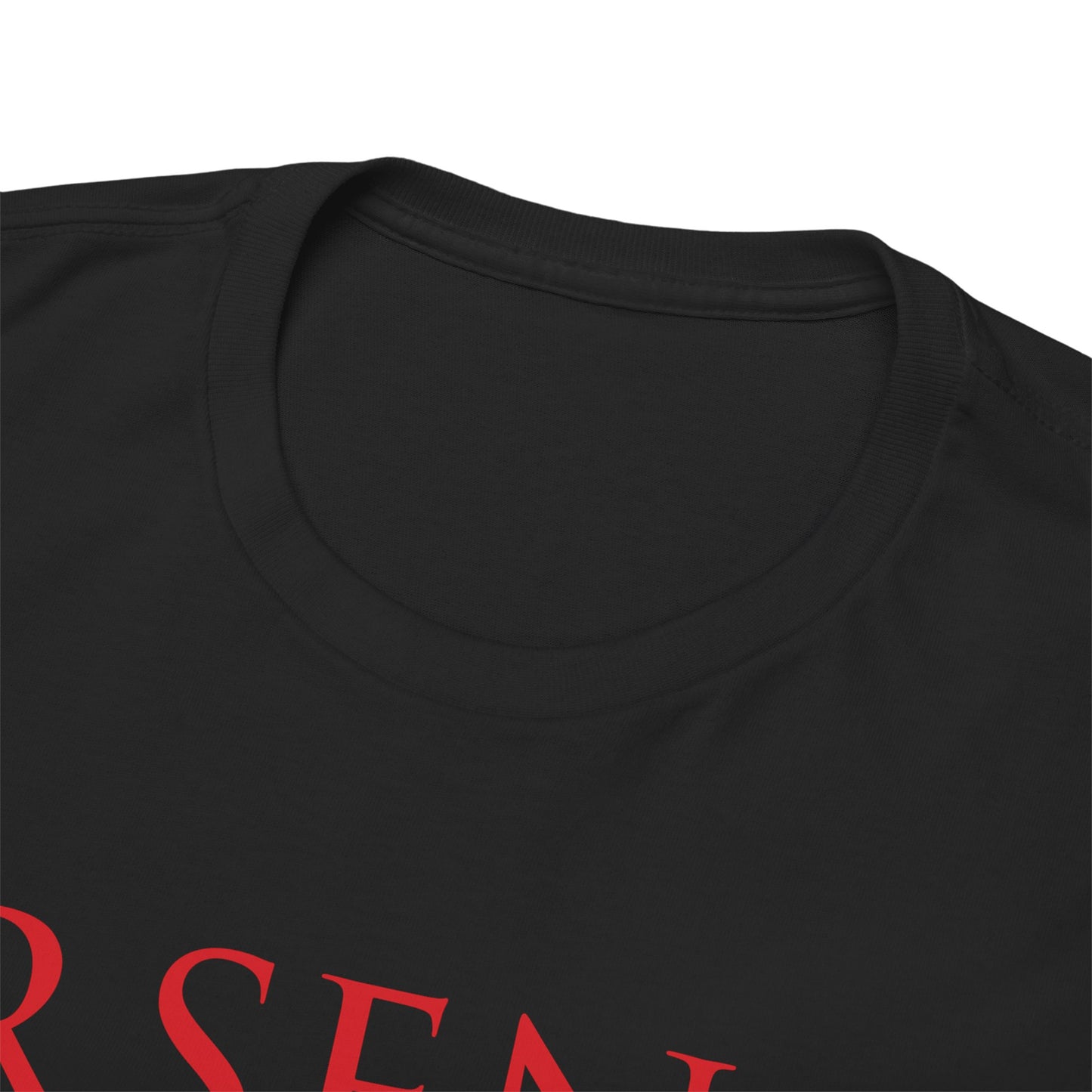 Arsenal Cannon & Trophies Unisex Heavy Cotton T-Shirt - Red/White/Black/Gold/Royal