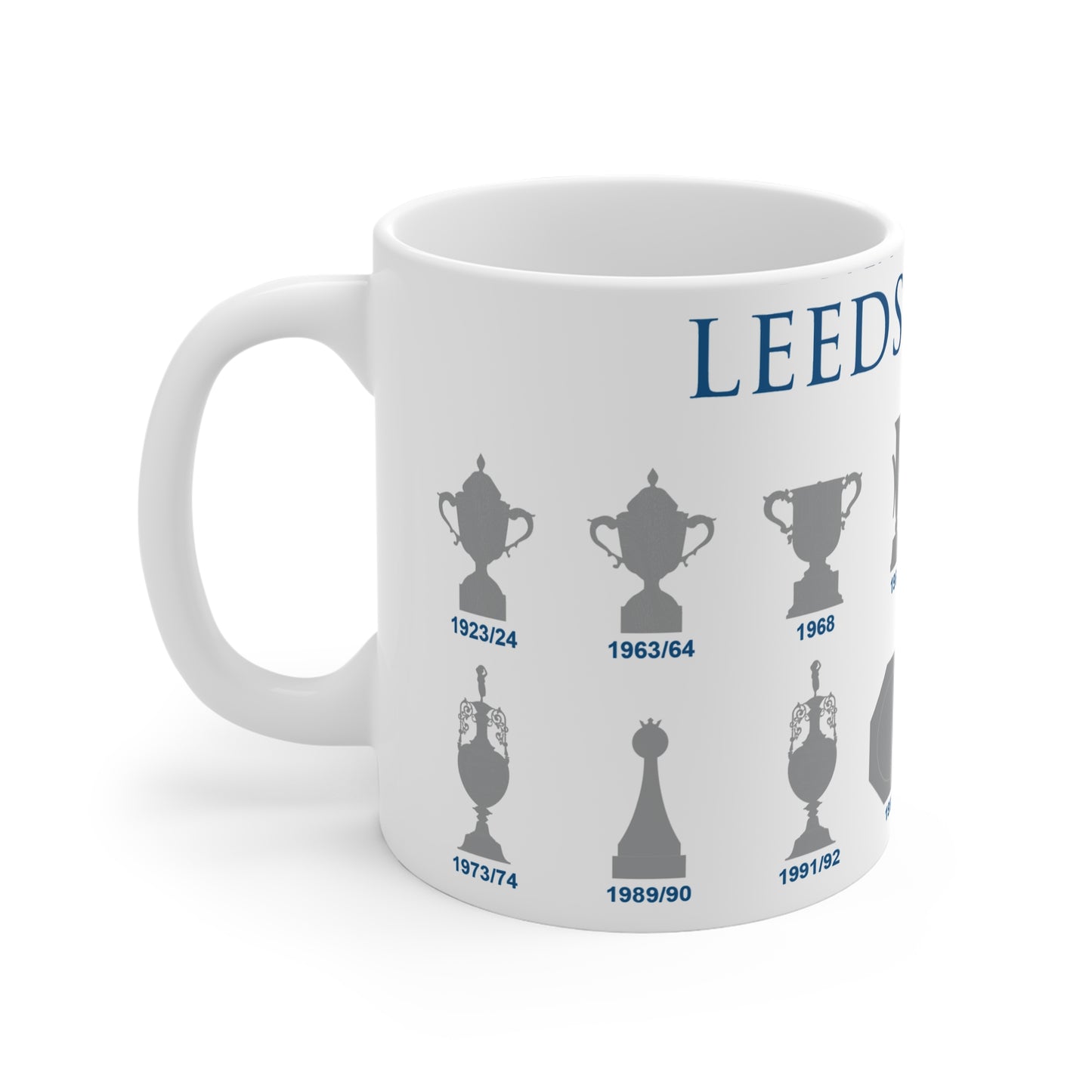 Leeds United Trophies Collection Mug - White