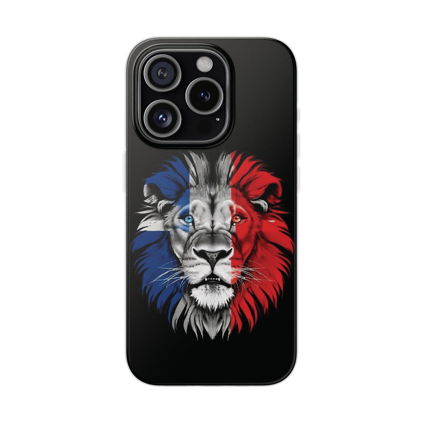 Great Britain Union Jack Lion black iPhone Flexi Case - iPhone 12, 13, 14, 15, 16, Mini/Plus/Pro/Pro Max