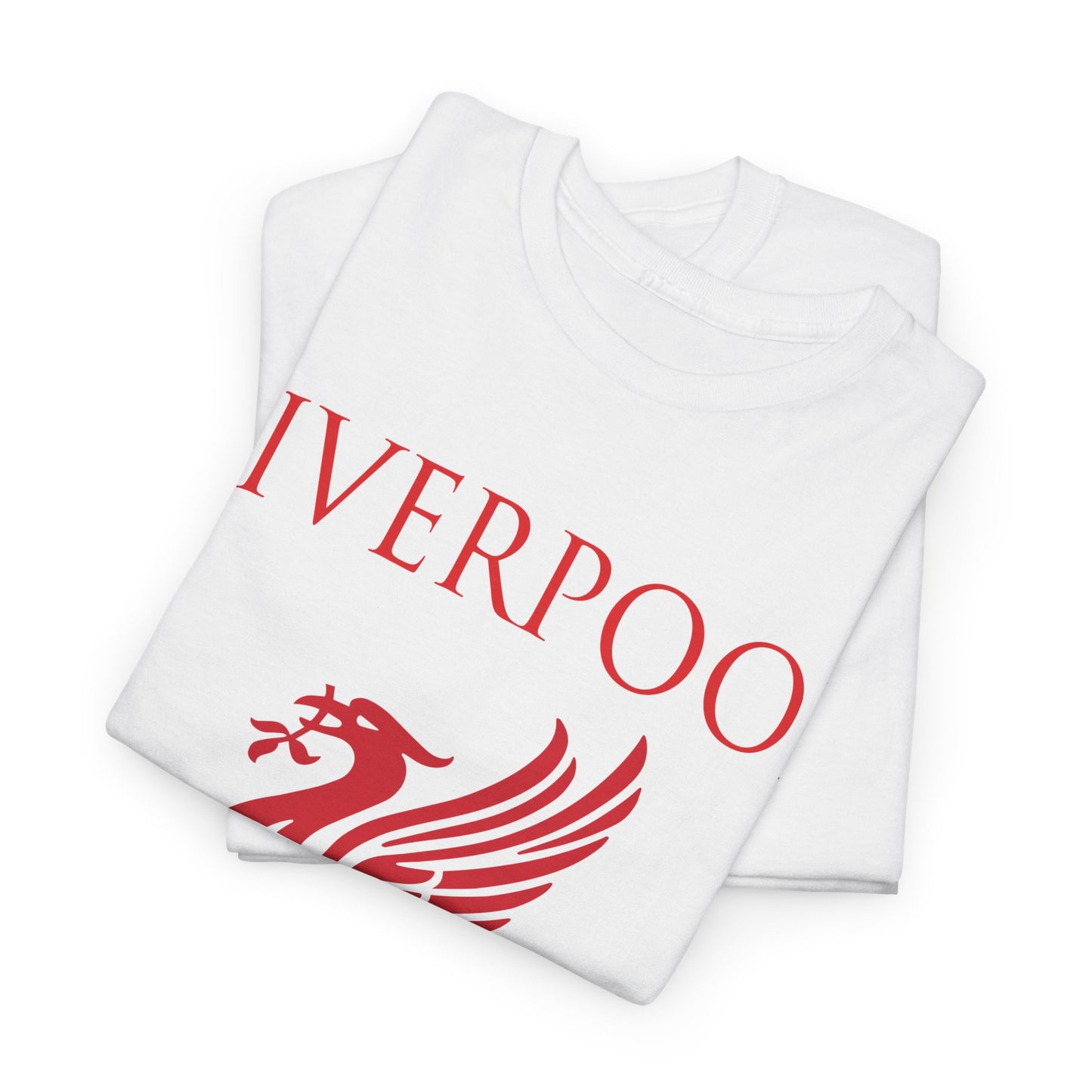 Liverpool Champions of Europe Unisex Heavy Cotton T-Shirt - Red/White/Black/Gold/Sport Grey/Charcoal