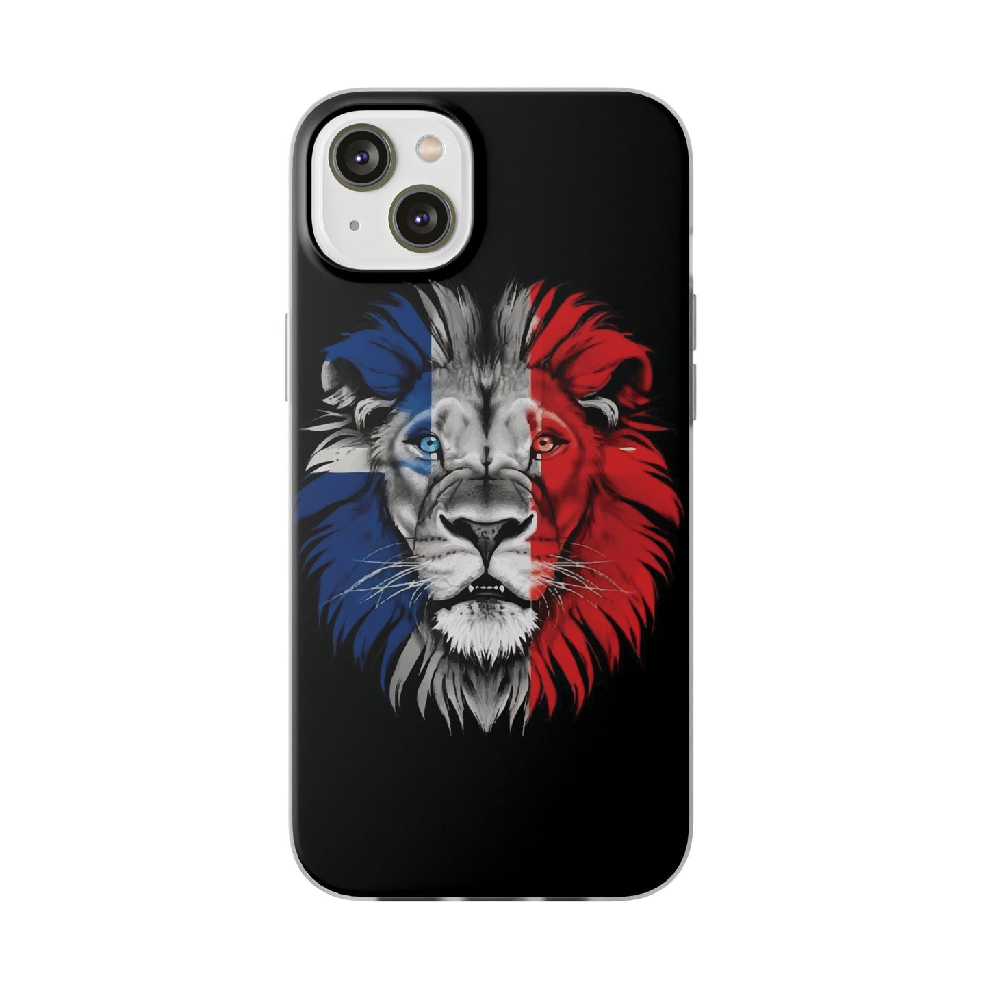 Great Britain Union Jack Lion black iPhone Flexi Case - iPhone 12, 13, 14, 15, 16, Mini/Plus/Pro/Pro Max