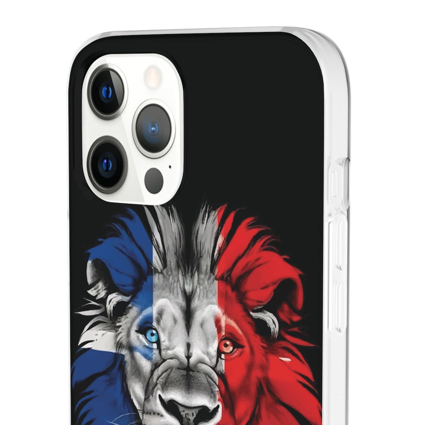 Great Britain Union Jack Lion black iPhone Flexi Case - iPhone 12, 13, 14, 15, 16, Mini/Plus/Pro/Pro Max