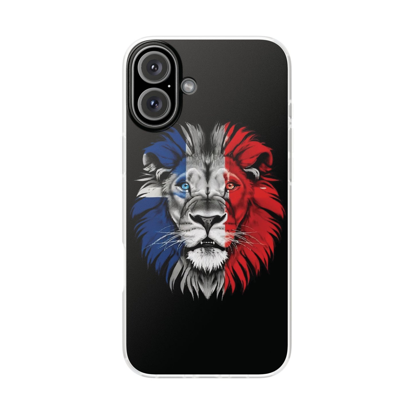 Great Britain Union Jack Lion black iPhone Flexi Case - iPhone 12, 13, 14, 15, 16, Mini/Plus/Pro/Pro Max
