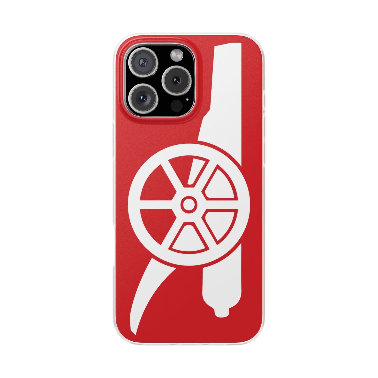 Arsenal Cannon Red iPhone Flexi Case - iPhone 16, 15, 14, Plus/Pro/Pro Max