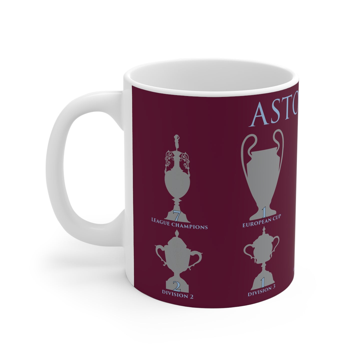 Aston Villa Trophies Mug - Claret