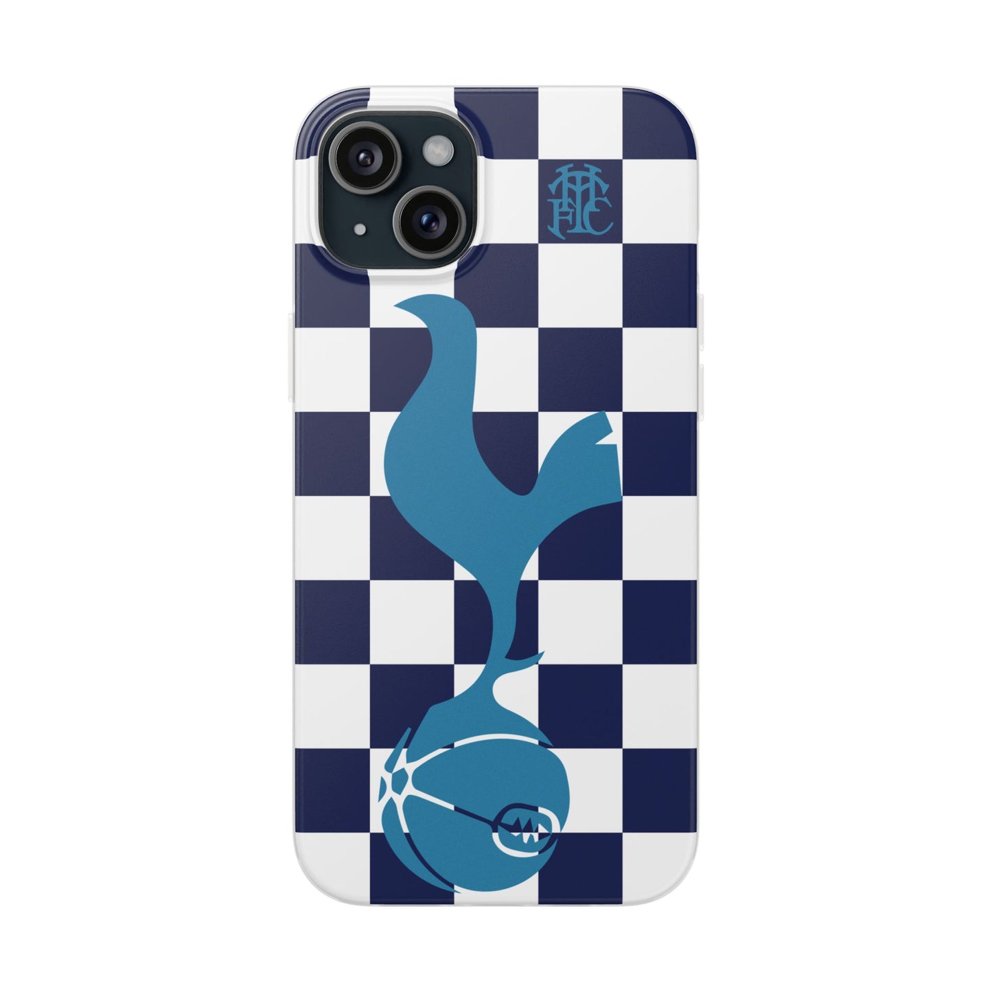 Tottenham Hotspur Chequered iPhone Flexi Case - iPhone 16, 15, 14, Plus/Pro/Pro Max