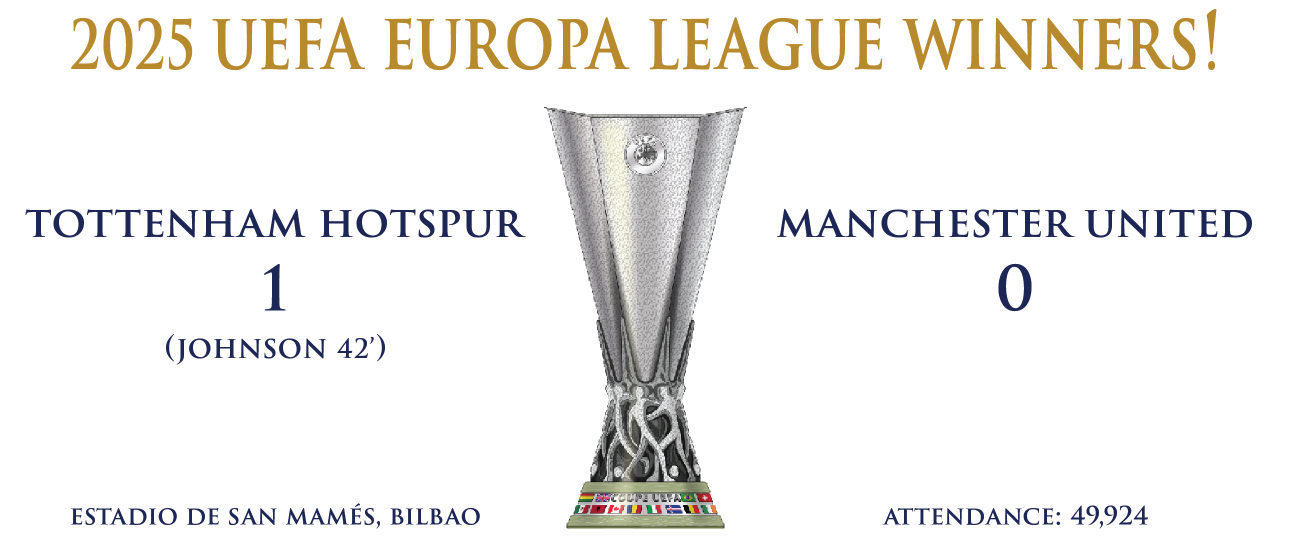 Tottenham Hotspur Europa League Winners Mug - White