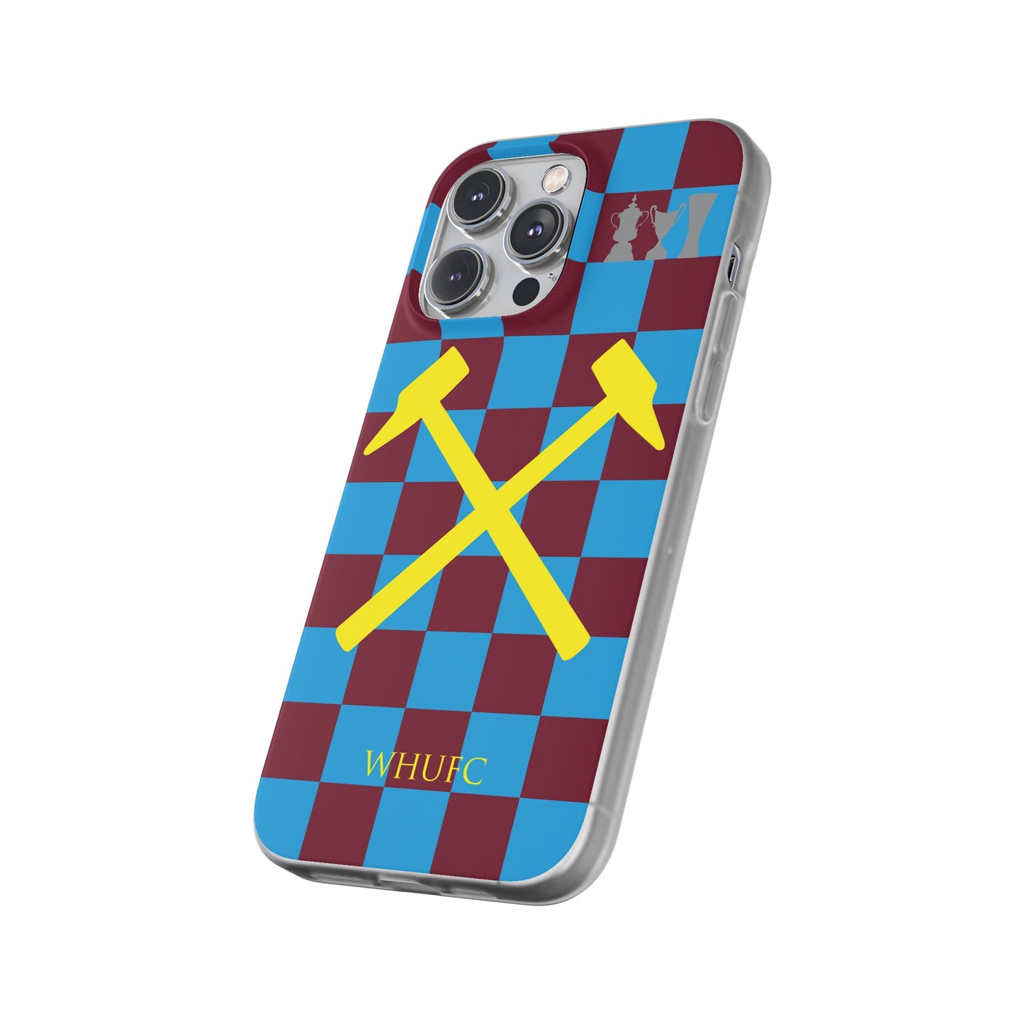 West Ham United Claret & Blue iPhone Flexi Case - iPhone 16, 15, 14, Plus/Pro/Pro Max