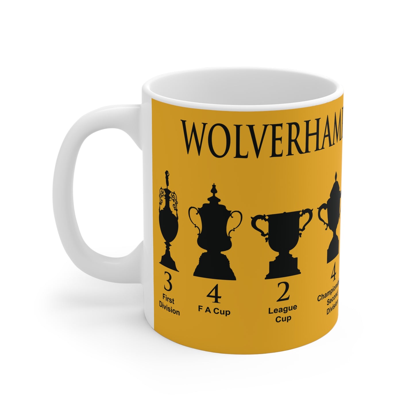Wolverhampton Wanderers Trophies Mug - Gold