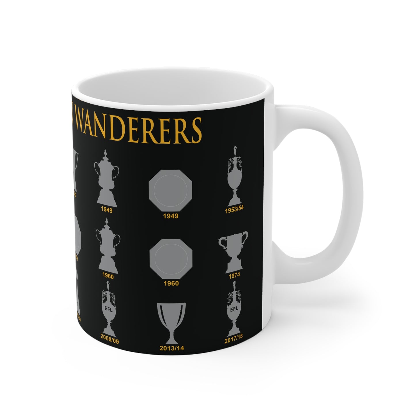 Wolverhampton Wanderers Trophies Collection Mug - Black