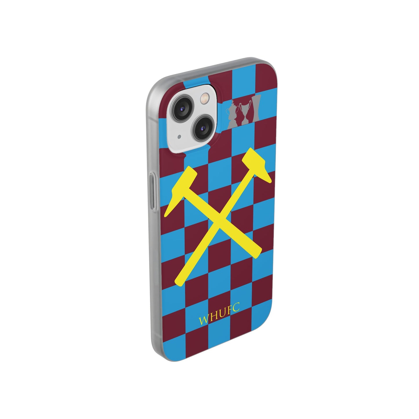 West Ham United Claret & Blue iPhone Flexi Case - iPhone 16, 15, 14, Plus/Pro/Pro Max
