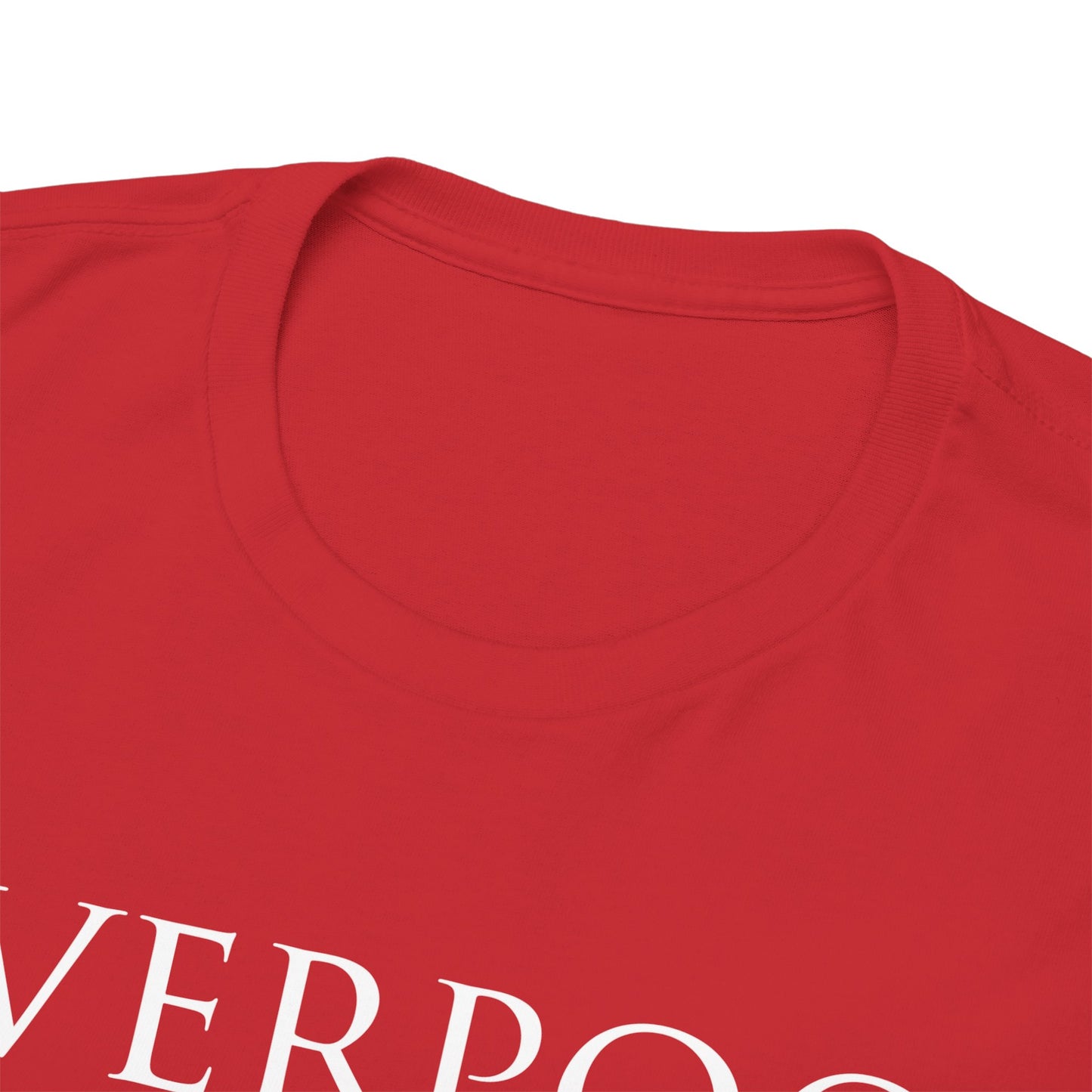 Liverpool Trophies Unisex Heavy Cotton T-Shirt - Red/White/Black/Gold