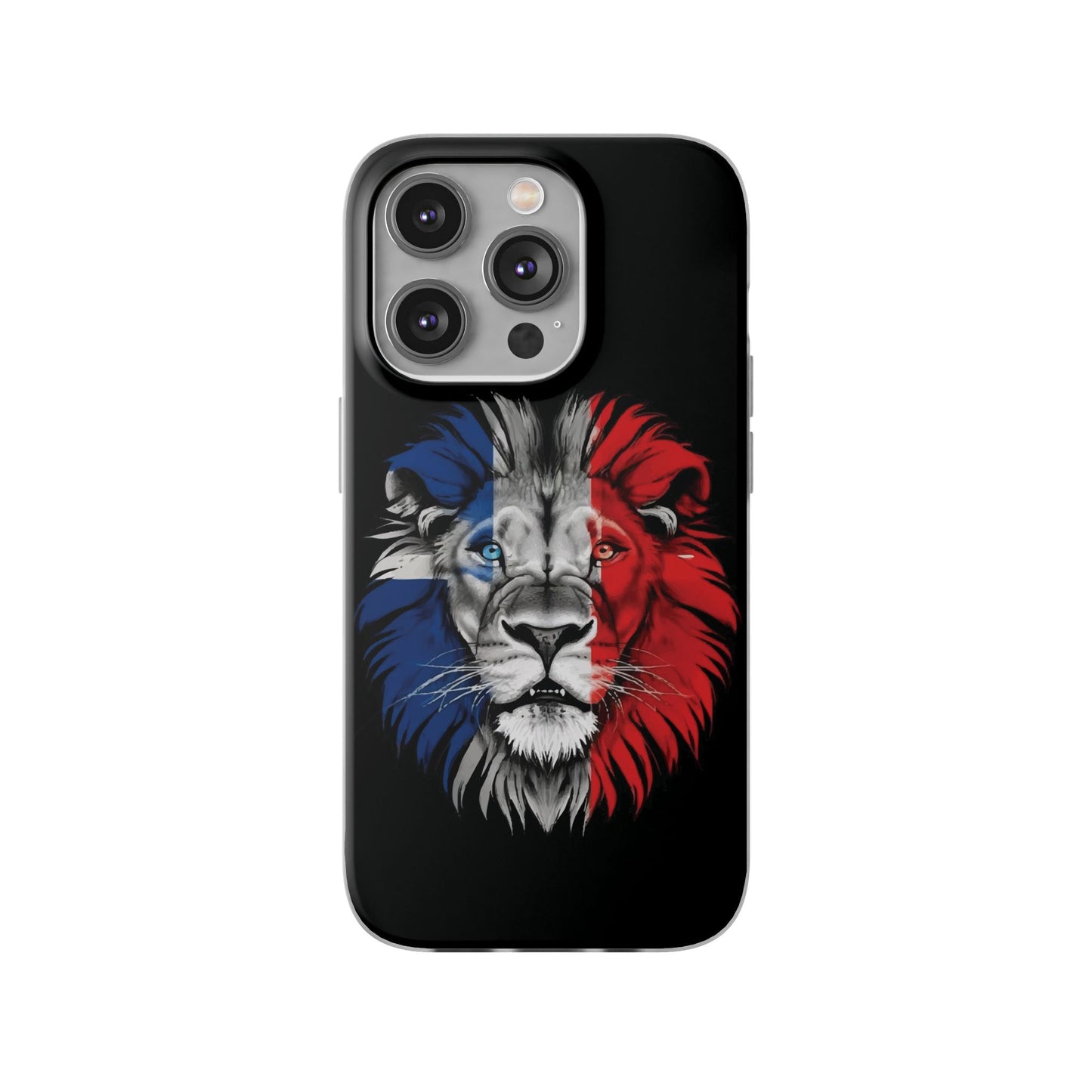 Great Britain Union Jack Lion black iPhone Flexi Case - iPhone 12, 13, 14, 15, 16, Mini/Plus/Pro/Pro Max