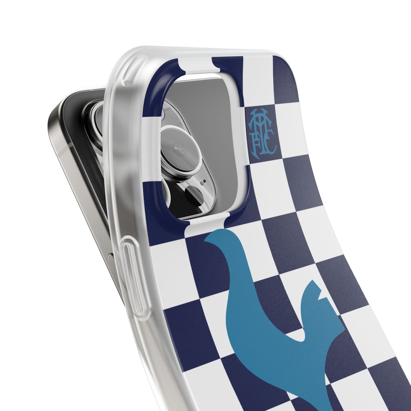 Tottenham Hotspur Chequered iPhone Flexi Case - iPhone 16, 15, 14, Plus/Pro/Pro Max