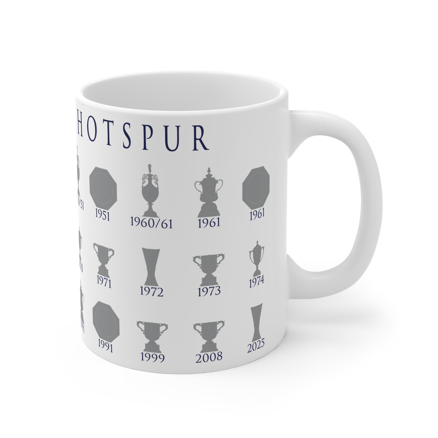 Tottenham Hotspur Trophies Collection Mug - White