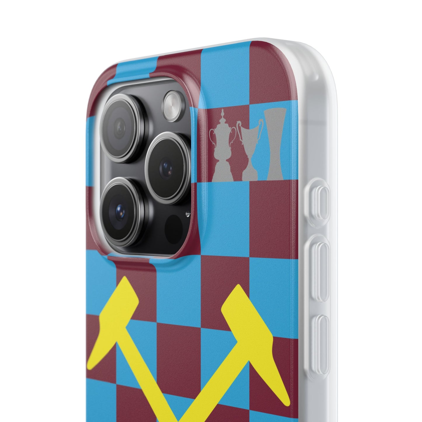 West Ham United Claret & Blue iPhone Flexi Case - iPhone 16, 15, 14, Plus/Pro/Pro Max