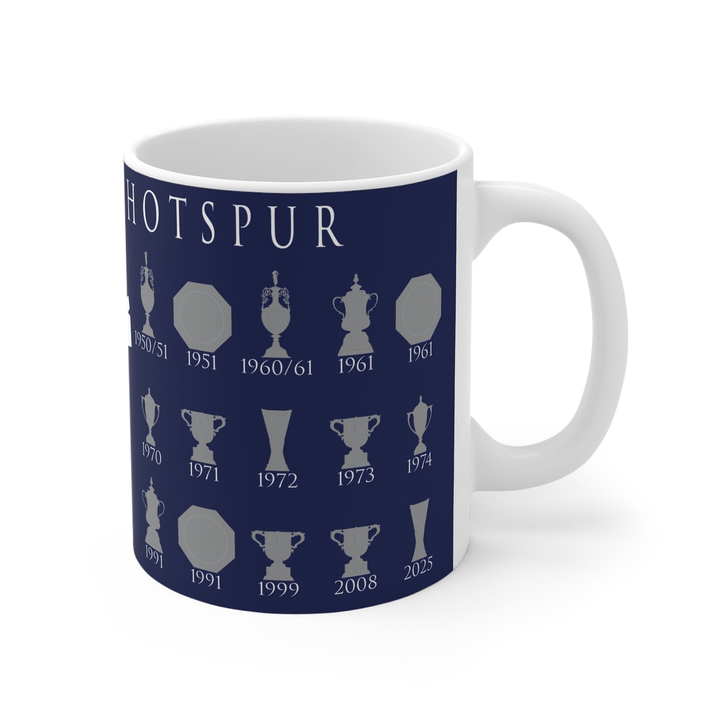 Tottenham Hotspur Trophies Collection & Cockerel Mug - Blue