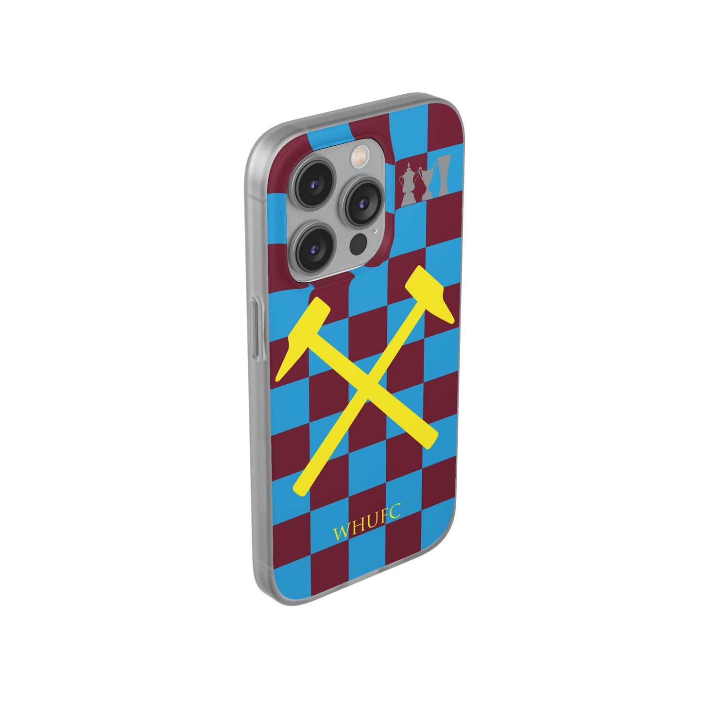 West Ham United Claret & Blue iPhone Flexi Case - iPhone 16, 15, 14, Plus/Pro/Pro Max