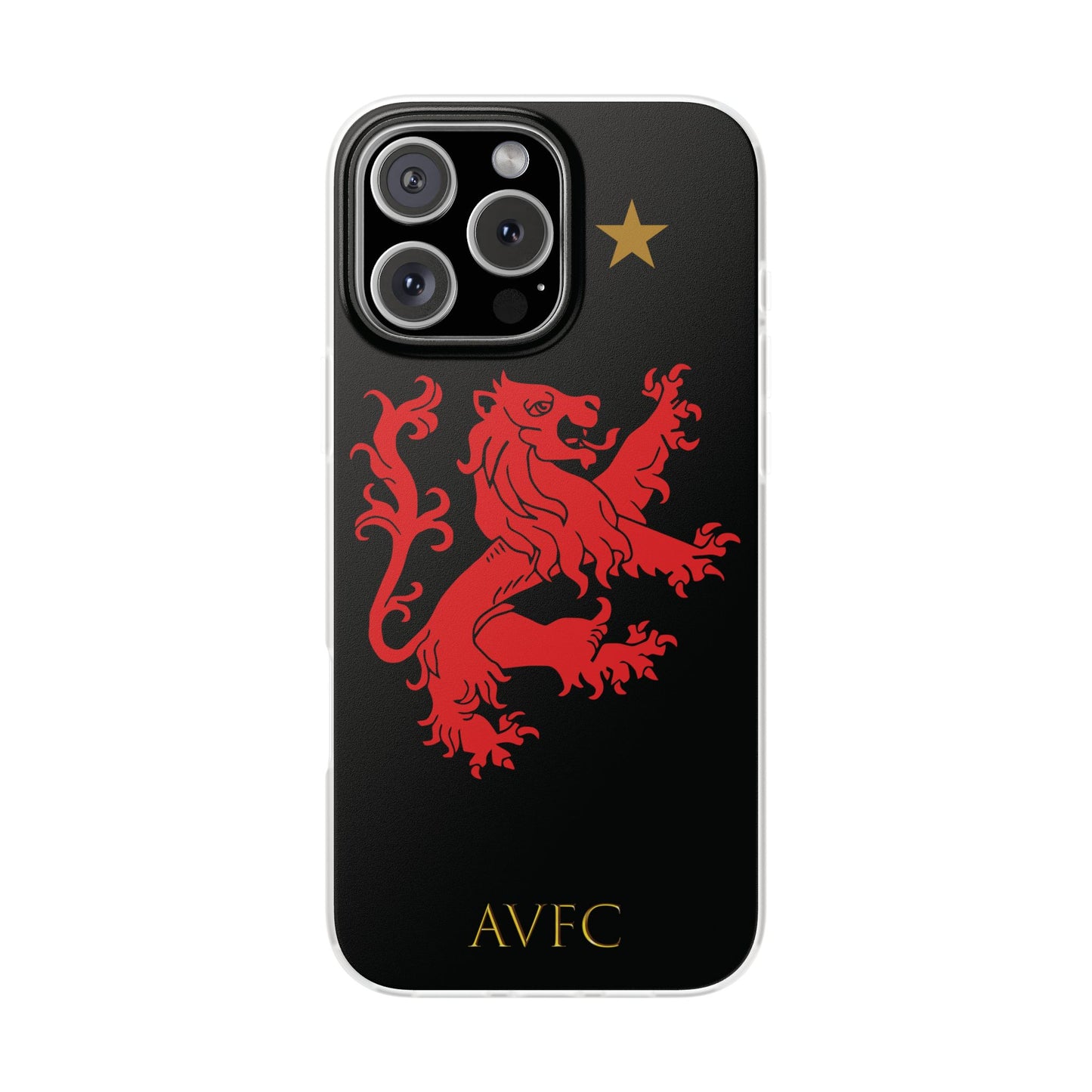 Aston Villa 150th Anniversary iPhone Flexi Case - Black