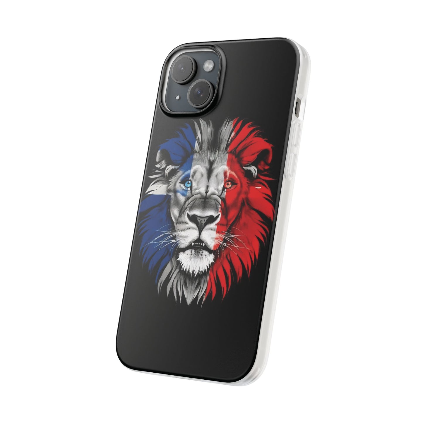 Great Britain Union Jack Lion black iPhone Flexi Case - iPhone 12, 13, 14, 15, 16, Mini/Plus/Pro/Pro Max